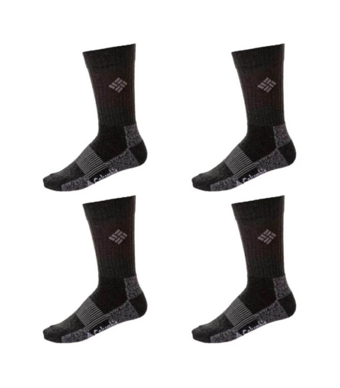 Columbia Ανδρική Κάλτσα 4 Ζεύγη Lifestyle Moisture Control Black