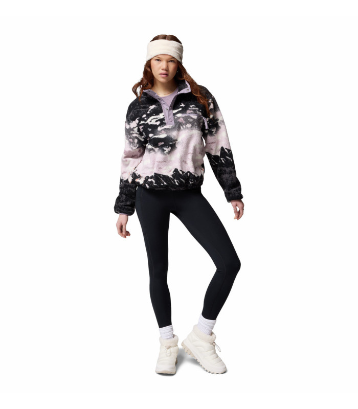 Columbia Γυναικεία Μπλούζα Helvetia™ II Printed Cropped Half Snap Fleece Jacket - tokatlis.gr
