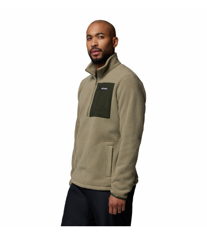 Columbia Ανδρική Μπλούζα Jasper Ridge Pebbled Half Zip Fleece Stone Green, Greenscape- tokatlis.gr