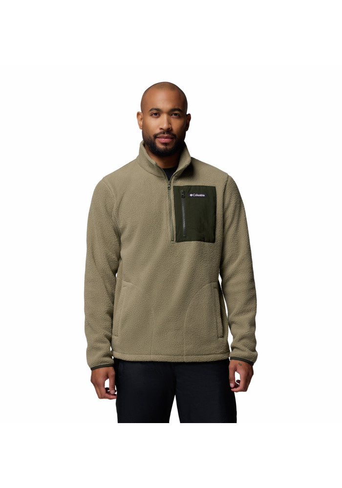 Ανδρική μπλούζα fleece Columbia Jasper Ridge™ Pebbled Half Zip Fleece με ανάγλυφη υφή και νάιλον ενίσχυση στον γιακά
