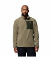 Columbia Ανδρική Μπλούζα Jasper Ridge Pebbled Half Zip Fleece Stone Green, Greenscape