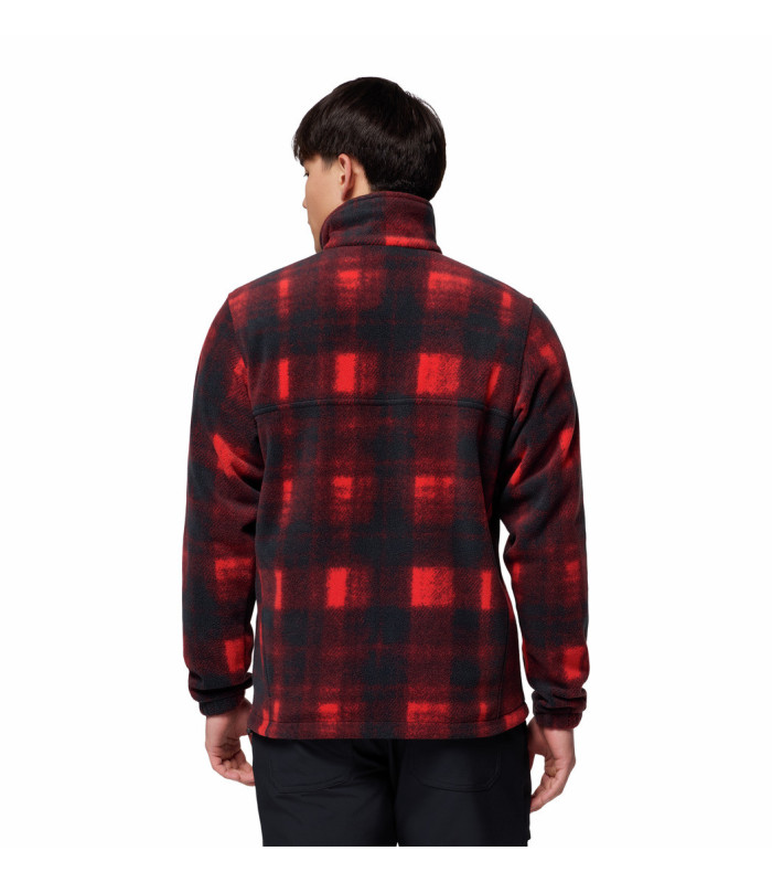 Columbia Ανδρική Ζακέτα Steens Mountain Printed Jacket Red Omblur - tokatlis.gr
