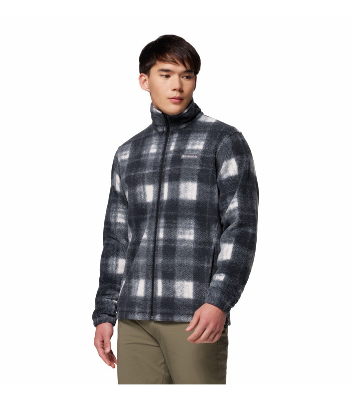 Columbia Ανδρική Ζακέτα Steens Mountain Printed Jacket Chalk Omblur- tokatlis.gr