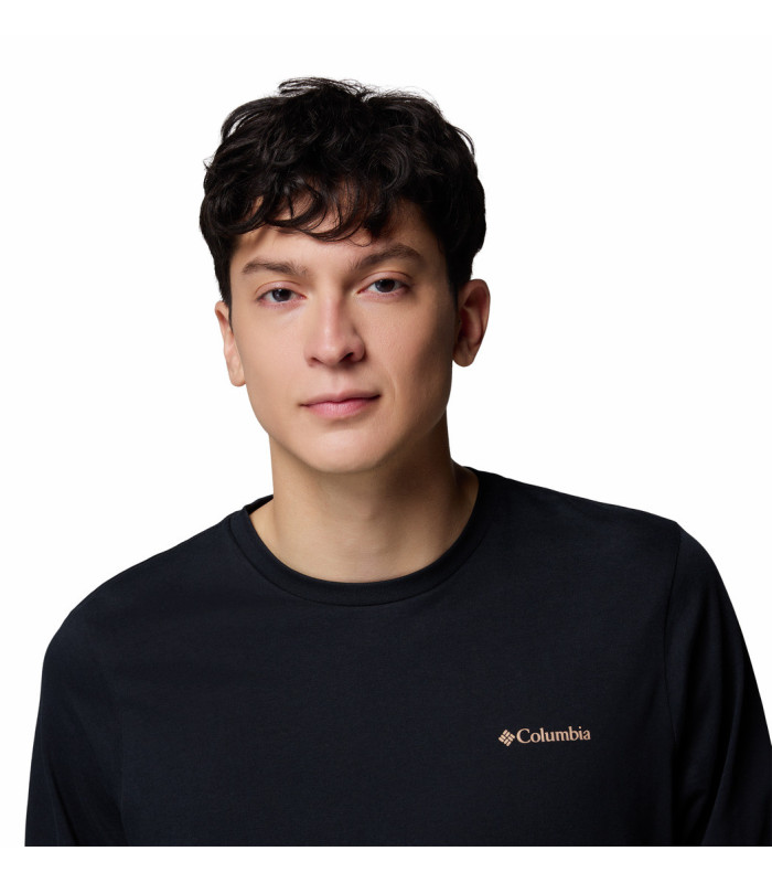Columbia Ανδρική Μπλούζα CSC™ Seasonal Logo LS Tee  Black/ Meadowland- tokatlis.gr