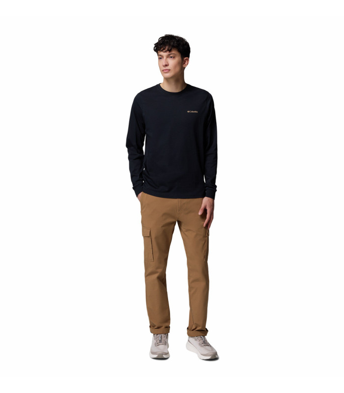 Columbia Ανδρική Μπλούζα CSC™ Seasonal Logo LS Tee  Black/ Meadowland- tokatlis.gr
