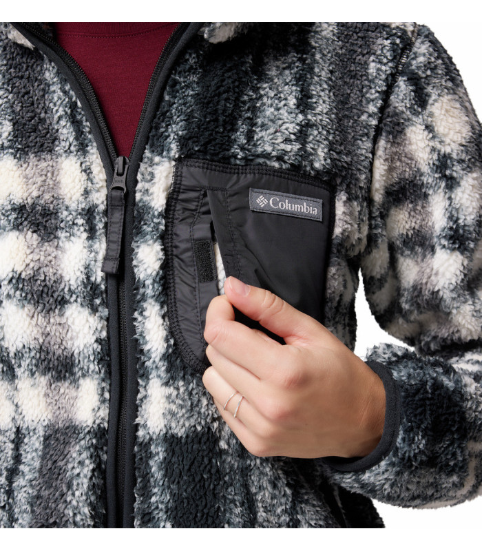 Columbia Γυναικεία Ζακέτα West Bend Print II Full Zip Black Herringplaid- tokatlis.gr