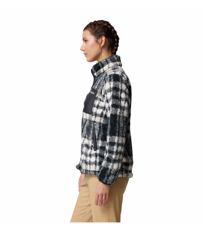 Columbia Γυναικεία Ζακέτα West Bend Print II Full Zip Black Herringplaid- tokatlis.gr