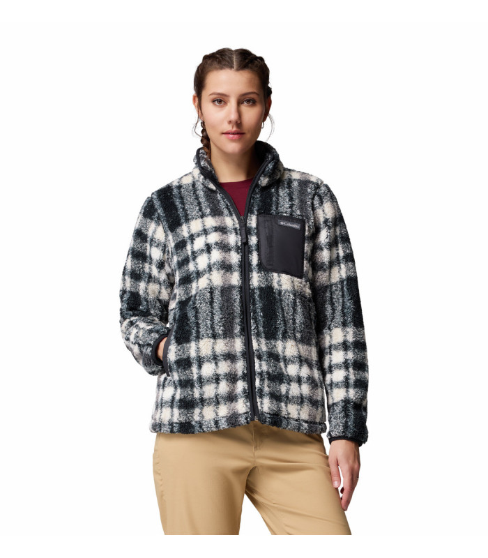 Columbia Γυναικεία Ζακέτα West Bend Print II Full Zip Black Herringplaid- tokatlis.gr