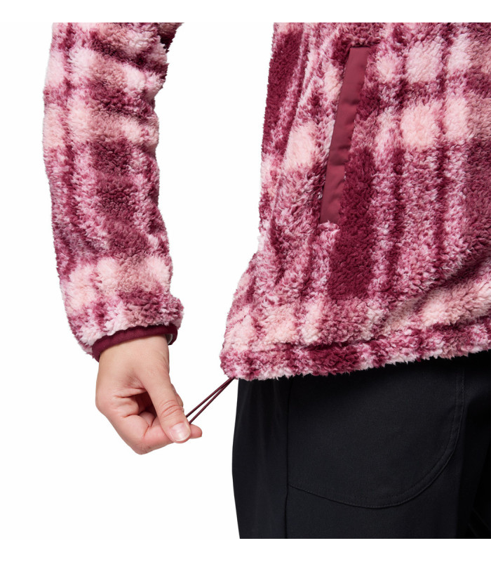Columbia Γυναικεία Ζακέτα West Bend Print II Full Zip  Rich Wine Herringplaid- tokatlis.gr