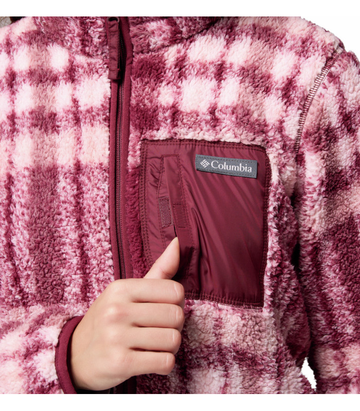 Columbia Γυναικεία Ζακέτα West Bend Print II Full Zip  Rich Wine Herringplaid- tokatlis.gr