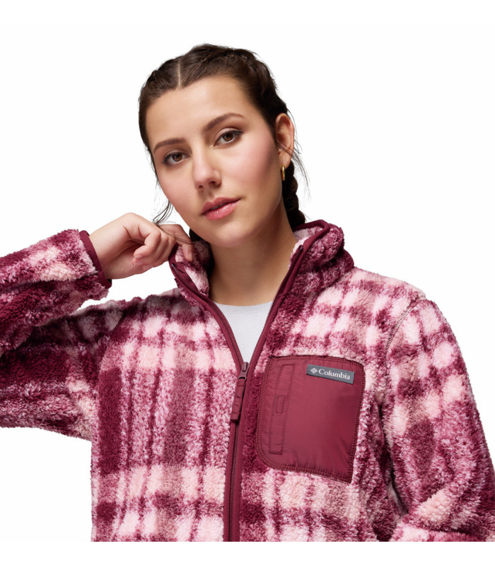 Columbia Γυναικεία Ζακέτα West Bend Print II Full Zip  Rich Wine Herringplaid- tokatlis.gr
