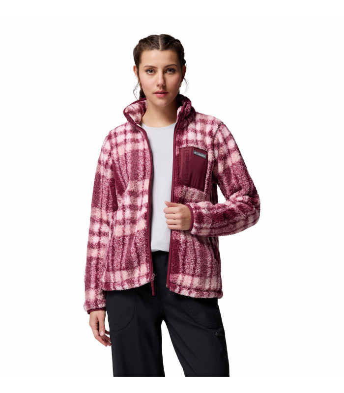 Columbia Γυναικεία Ζακέτα West Bend Print II Full Zip  Rich Wine Herringplaid- tokatlis.gr