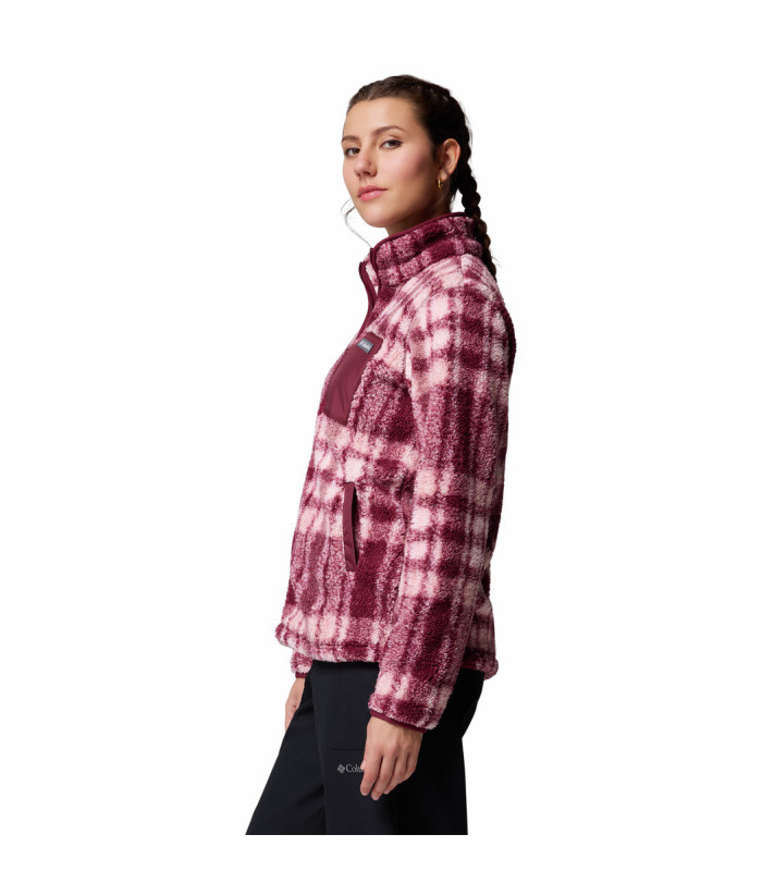 Columbia Γυναικεία Ζακέτα West Bend Print II Full Zip  Rich Wine Herringplaid- tokatlis.gr