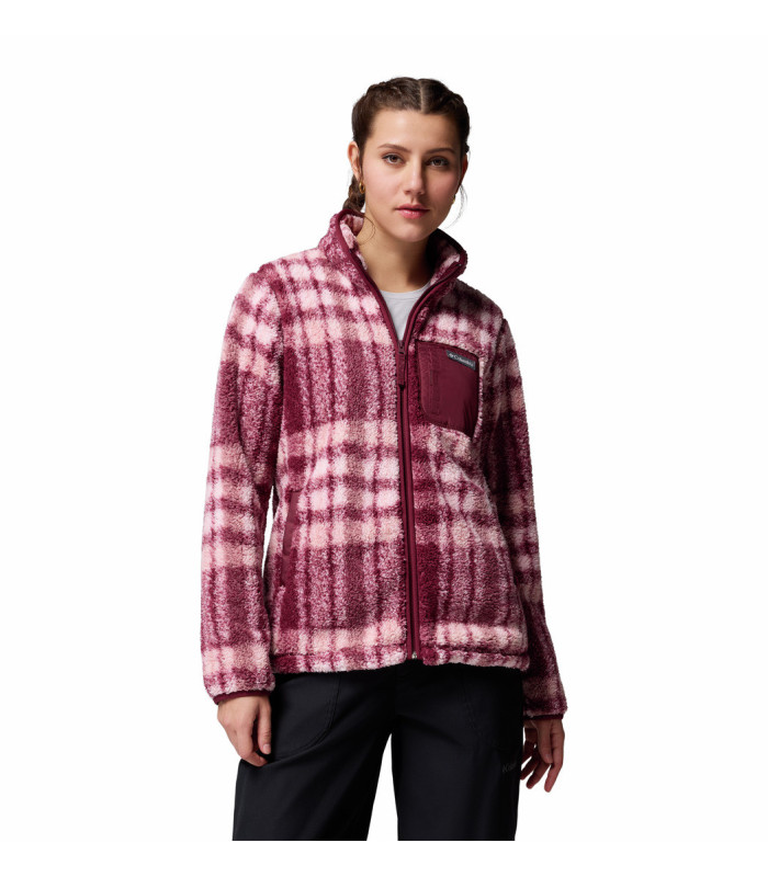 Columbia Γυναικεία Ζακέτα West Bend Print II Full Zip  Rich Wine Herringplaid- tokatlis.gr