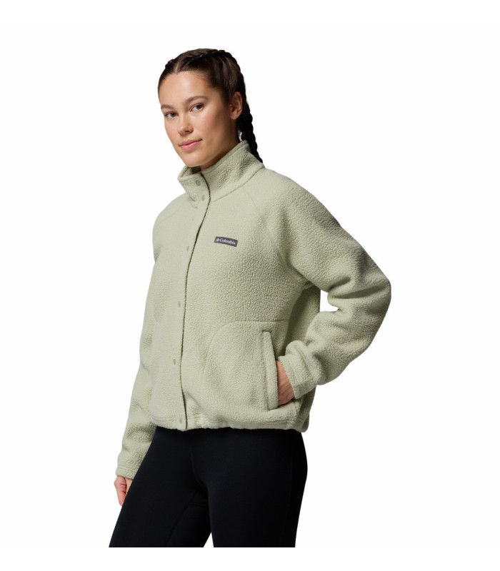 Columbia Γυναικεία Ζακέτα Jasper Ridge Pebbled Fleece Full Snap Safari- tokatlis.gr