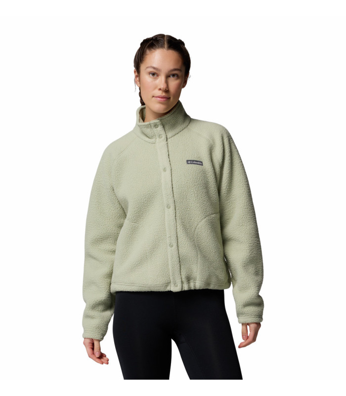 Columbia Γυναικεία Ζακέτα Jasper Ridge Pebbled Fleece Full Snap Safari- tokatlis.gr