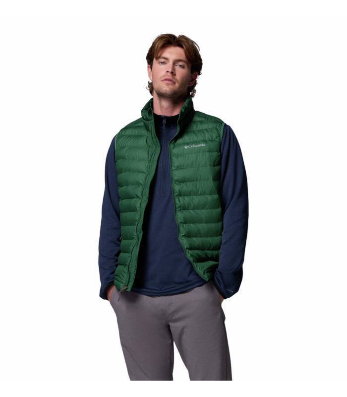 Columbia Ανδρικό Γιλέκο Powder Lite II Vest Rain Forest- tokatlis.gr