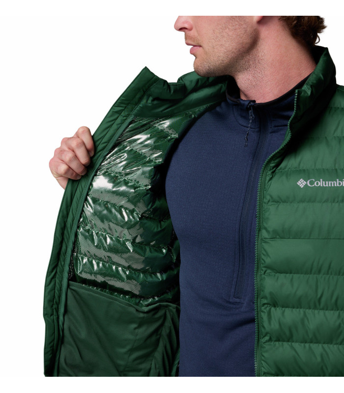 Columbia Ανδρικό Γιλέκο Powder Lite II Vest Rain Forest- tokatlis.gr
