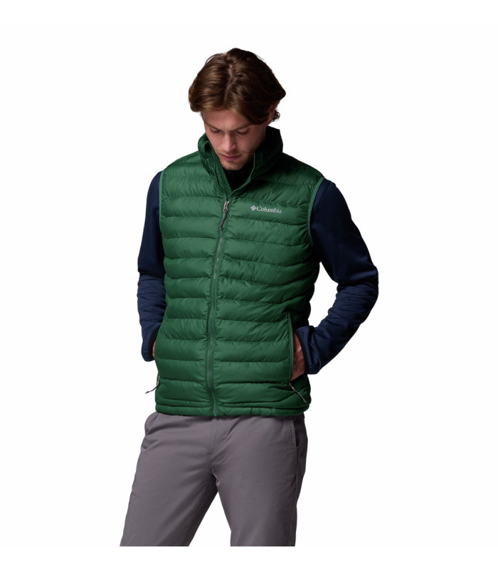 Columbia Ανδρικό Γιλέκο Powder Lite II Vest Rain Forest- tokatlis.gr
