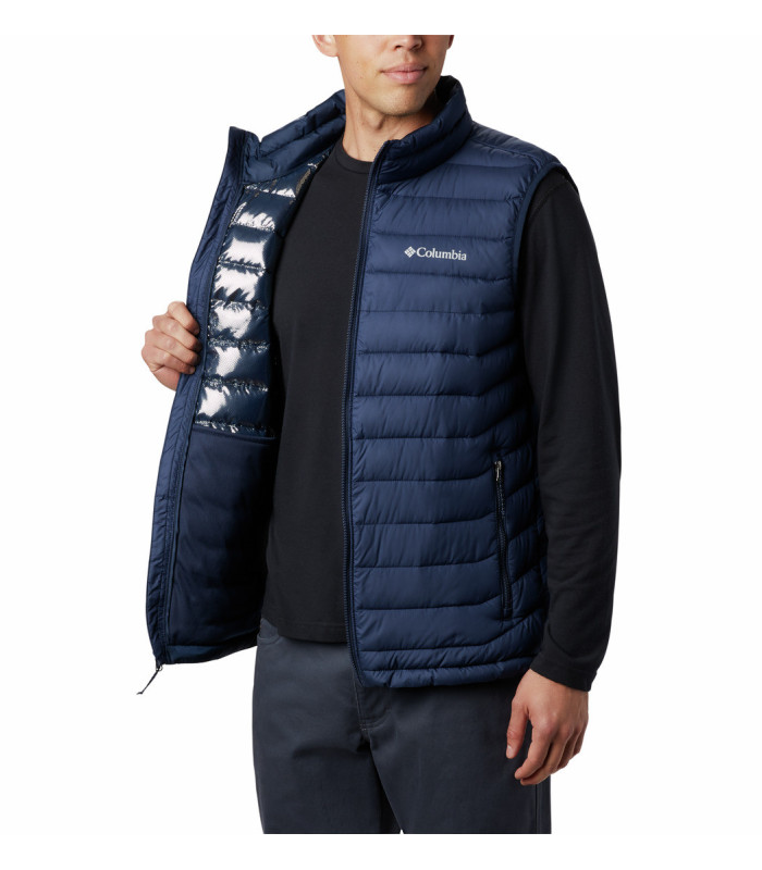 Columbia Ανδρικό Γιλέκο Powder Lite II Vest Collegiate Navy - tokatlis.gr