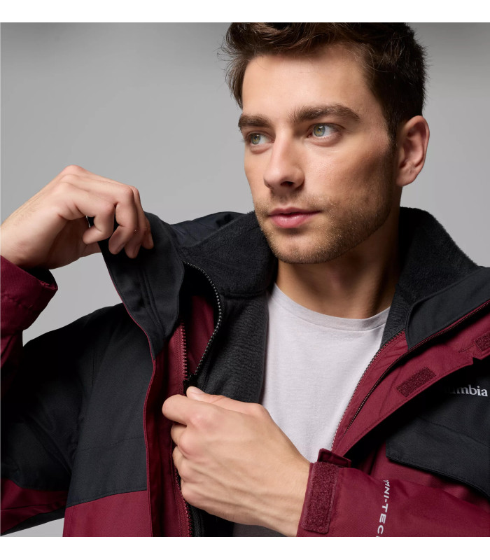 Columbia Ανδρικό Μπουφάν Bugaboo III Fleece Interchange Jacket Rich Wine- tokatlis.gr
