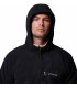 Columbia Ανδρική Ζακέτα Fast Trek Overlay Hooded Full Zip Black- tokatlis.gr