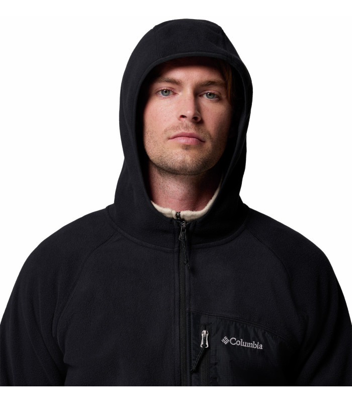 Columbia Ανδρική Ζακέτα Fast Trek Overlay Hooded Full Zip Black- tokatlis.gr