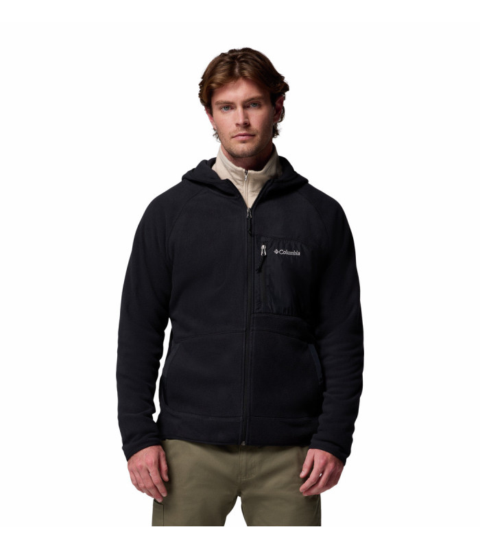 Columbia Ανδρική Ζακέτα Fast Trek Overlay Hooded Full Zip Black- tokatlis.gr