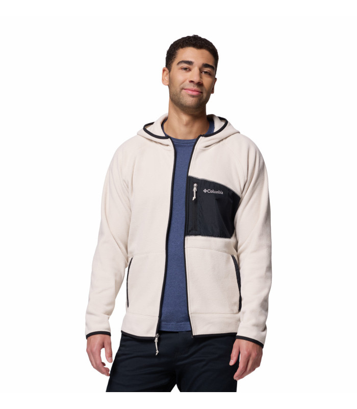 Columbia Ανδρική Ζακέτα Fast Trek Overlay Hooded Full Zip  Dark Stone, Black- tokatlis.gr