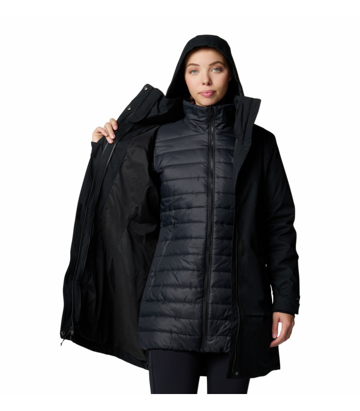 Columbia Γυναικείο Μπουφάν Pulaski II 3-in-1 Interchange Jacket Black - tokatlis.gr