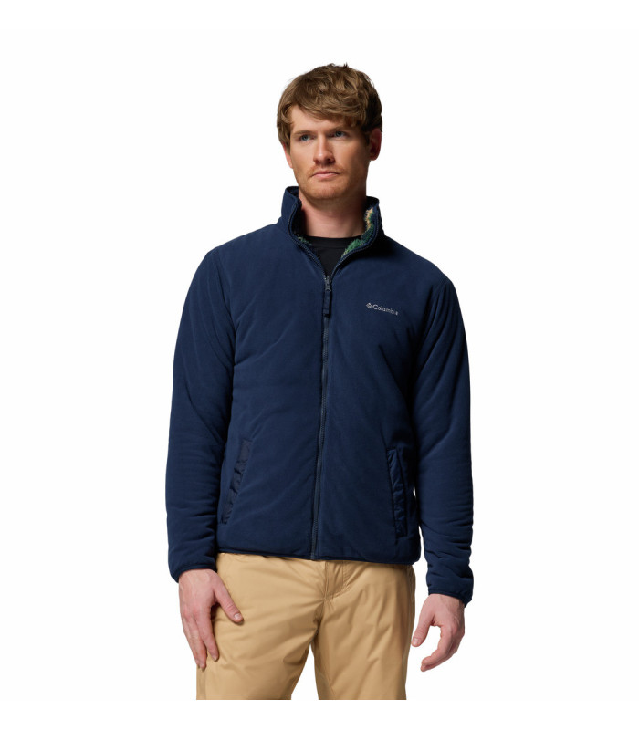 Columbia Ανδρική Ζακέτα Winter Pass Reversible Fleece Collegiate Navy, Tracks- tokatlis.gr