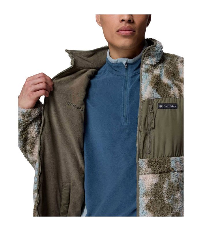 Columbia Ανδρική Ζακέτα Winter Pass Reversible Fleece Stone Green, Tracks- tokatlis.gr
