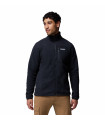 Columbia Ανδρική Ζακέτα Jasper Ridge Pebbled Full Zip Fleece  Black