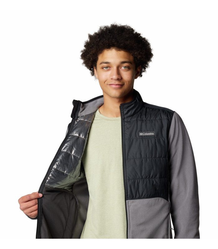 Columbia Ανδρική Ζακέτα Basin Butte™ Full Zip Fleece II  City Grey, Black- tokatlis.gr