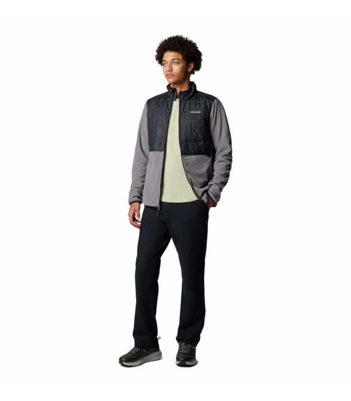 Columbia Ανδρική Ζακέτα Basin Butte Full Zip Fleece II  City Grey, Black- tokatlis.gr