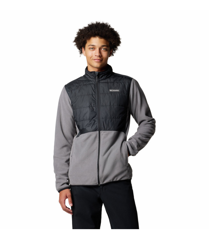 Columbia Ανδρική Ζακέτα Basin Butte Full Zip Fleece II  City Grey, Black- tokatlis.gr