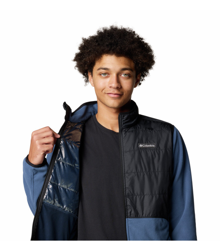 Columbia Ανδρική Ζακέτα Basin Butte Full Zip Fleece II Blue, Black- tokatlis.gr