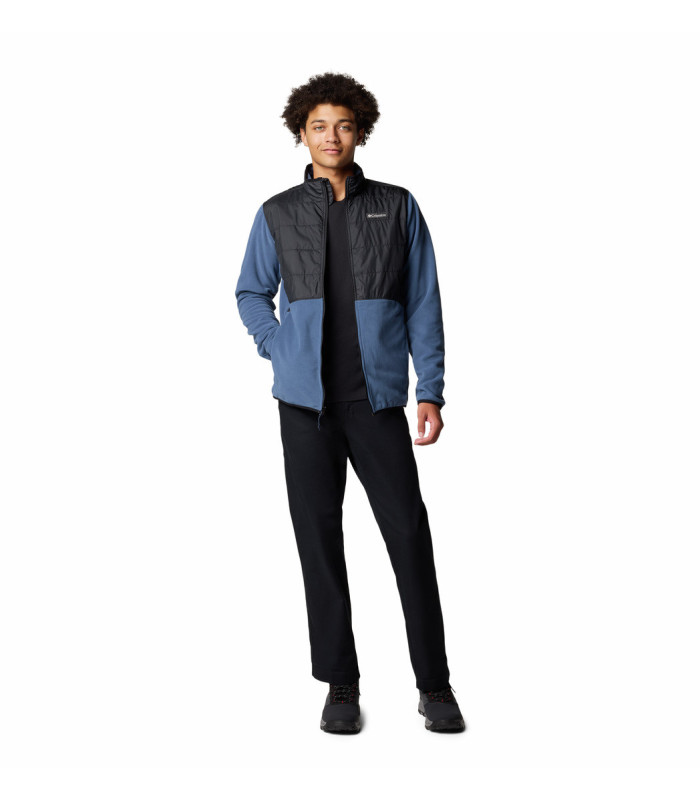 Columbia Ανδρική Ζακέτα Basin Butte Full Zip Fleece II Blue, Black- tokatlis.gr