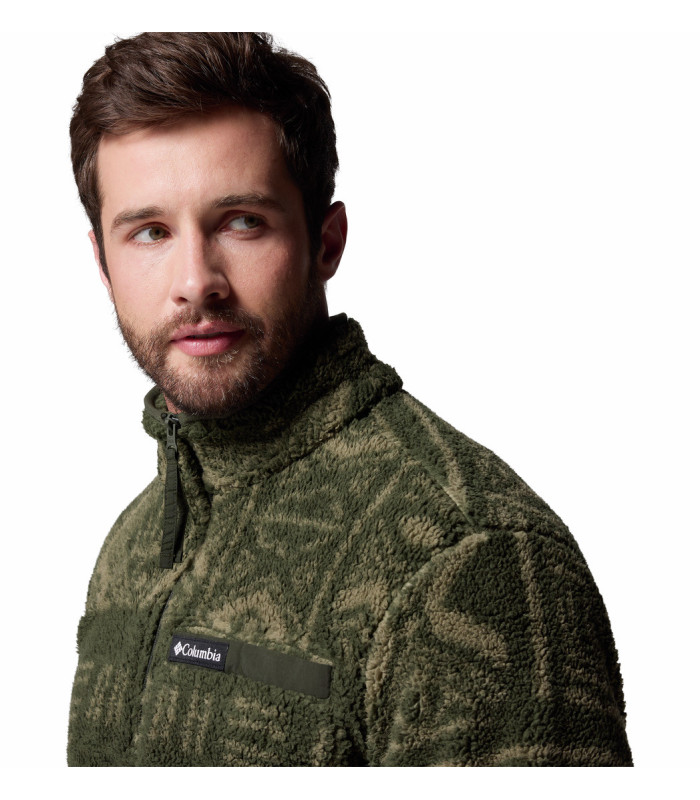 Columbia Ανδρική Μπλούζα Rugged Ridge High Pile Half Zip Greenscape Deschutes Days- tokatlis.gr
