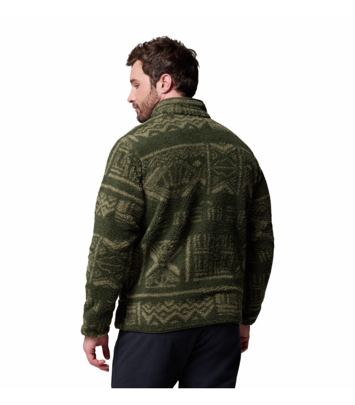 Columbia Ανδρική Μπλούζα Rugged Ridge High Pile Half Zip Greenscape Deschutes Days- tokatlis.gr