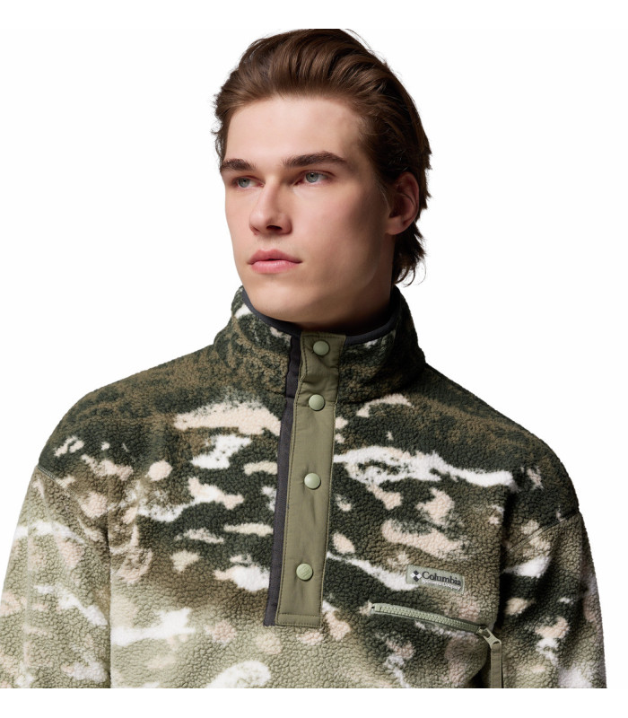 Columbia Ανδρική Μπλούζα Helvetia II Printed Half Snap Fleece Safari Sisters- tokatlis.gr