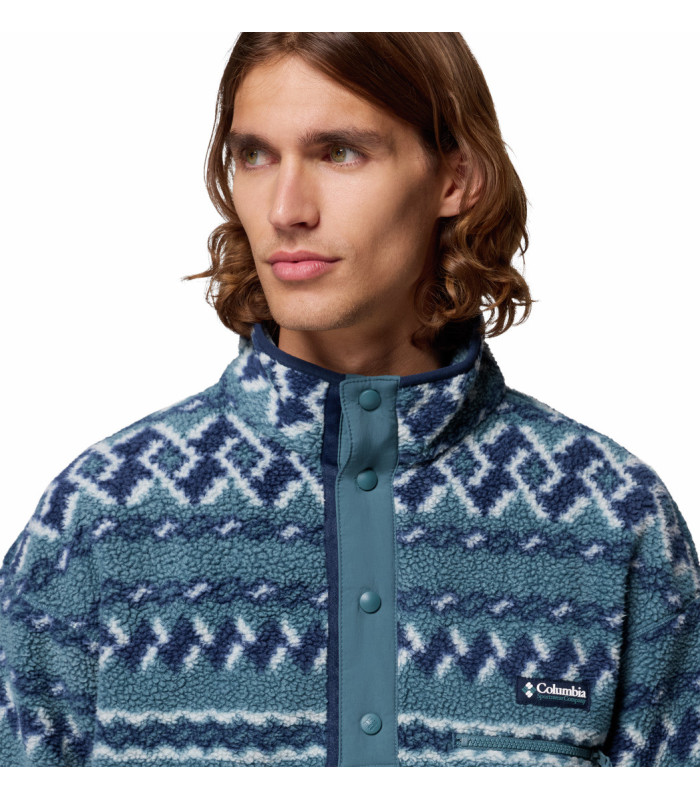 Columbia Ανδρική Μπλούζα Helvetia II Printed Half Snap Fleece Everblue KnitKnot- tokatlis.gr