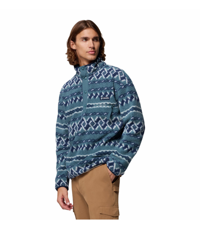 Columbia Ανδρική Μπλούζα Helvetia II Printed Half Snap Fleece Everblue KnitKnot- tokatlis.gr