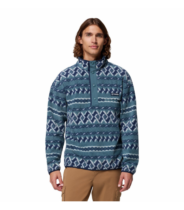 Columbia Ανδρική Μπλούζα Helvetia II Printed Half Snap Fleece Everblue KnitKnot- tokatlis.gr