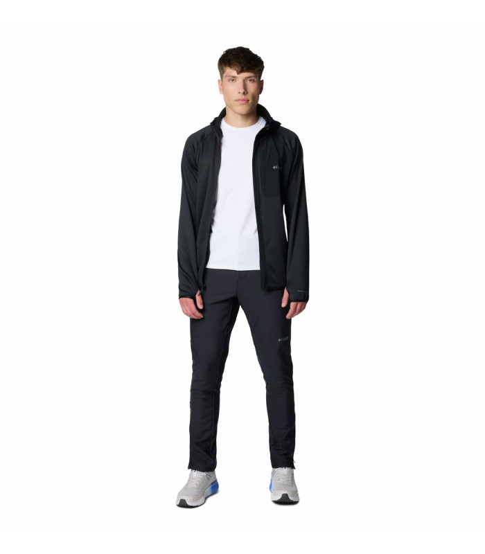 Columbia Ανδρική Ζακέτα Triple Canyon Grid Fleece Hooded FZ II Black- tokatlis.gr