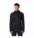 Columbia Ανδρική Ζακέτα Triple Canyon Grid Fleece Hooded FZ II Black- tokatlis.gr