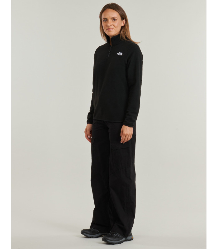 The North Face Γυναικεία Μπλούζα Glacier 1/4 Zip Fleece Black - tokatlis.gr