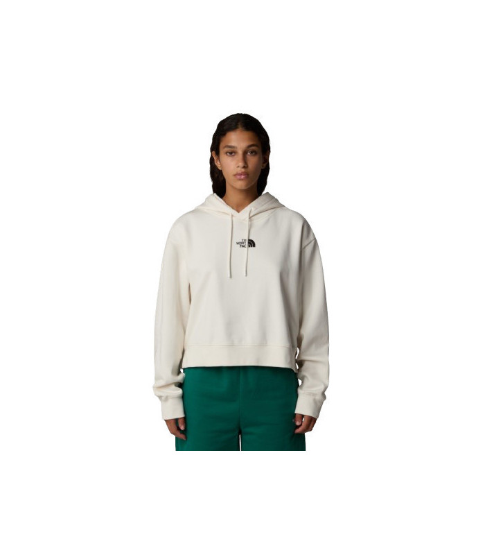 The North Face W  Essential Crop Hoodie White Dune- tokatlis.gr