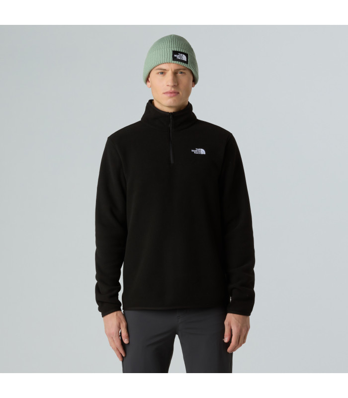 The North Face Ανδρική Μπλούζα Glacier 1/4 Zip Fleece Black - tokatlis.gr
