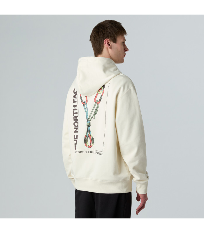 The North Face U Explore Gear Relaxed Hoodie White Dune - tokatlis.gr